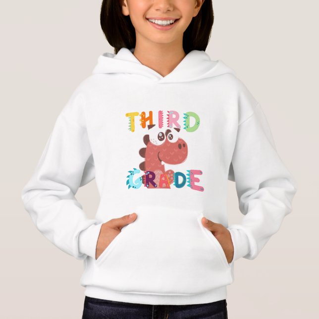 Dino 3:e KLASS Squad-läraren student shcool T Shirt (Framsida)
