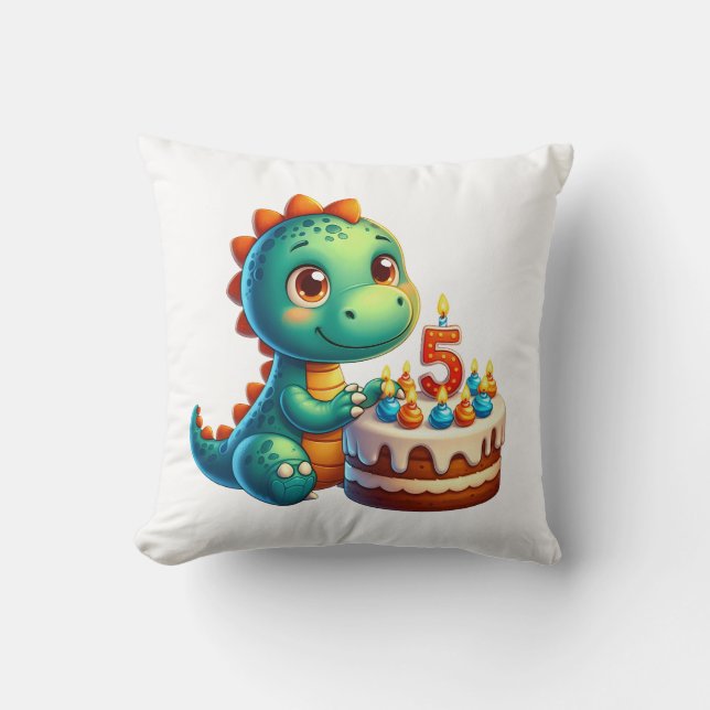 Dino 5-årsdag kudde (Framsida)