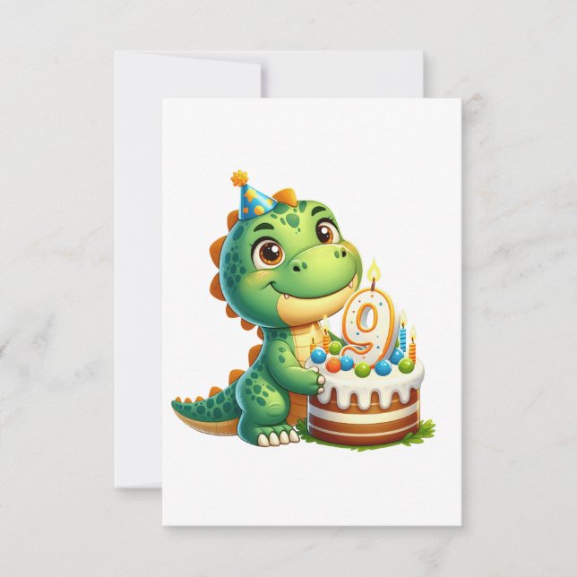 Dino 9-årsdag OSA kort (Framsida)