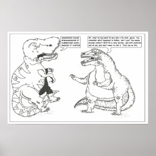 Dino affisch #2: Skjuten influensa