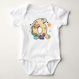 Dino Alphabet för Spädbarn med Namn med början Q T Shirt