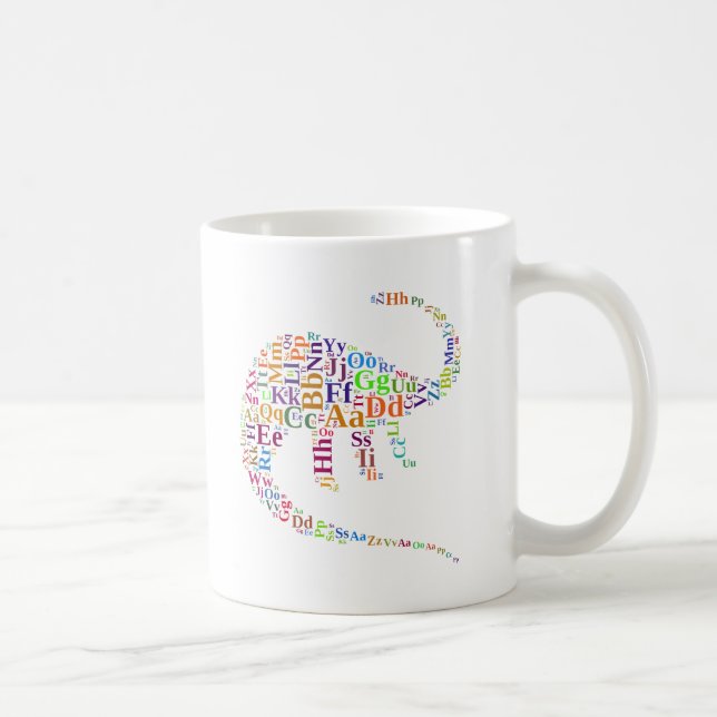 Dino alphabet kaffemugg (Höger)