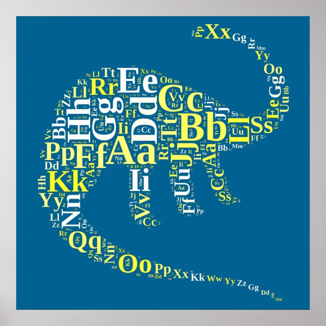 Dino alphabet poster (Framsidan)