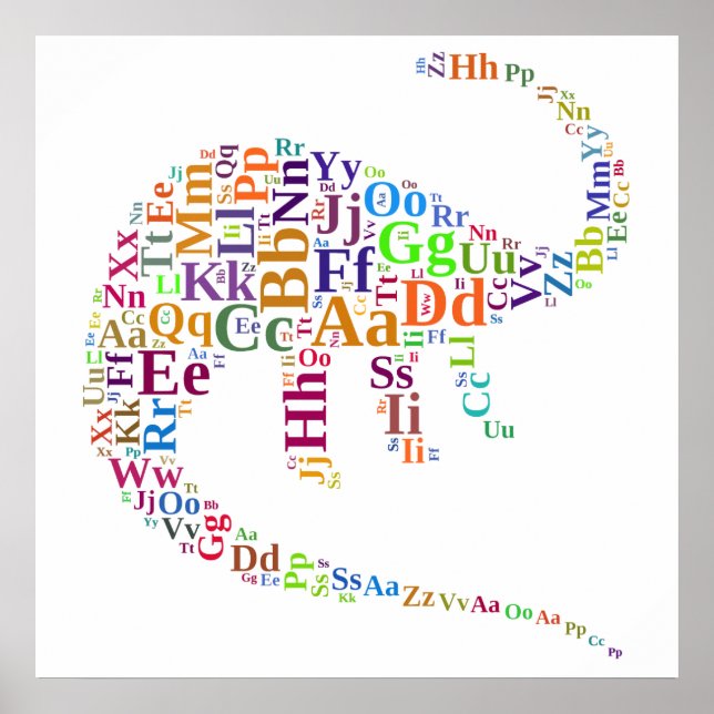 Dino alphabet poster (Framsidan)