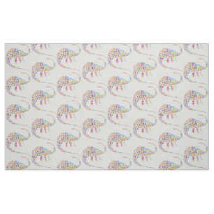 Dino alphabet tyg