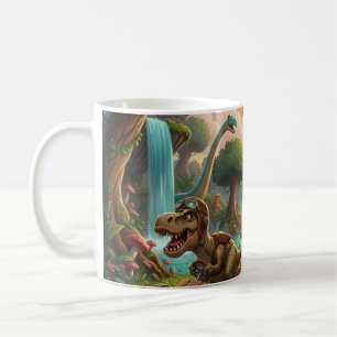 Dino Äventyr Tävling Kaffemugg