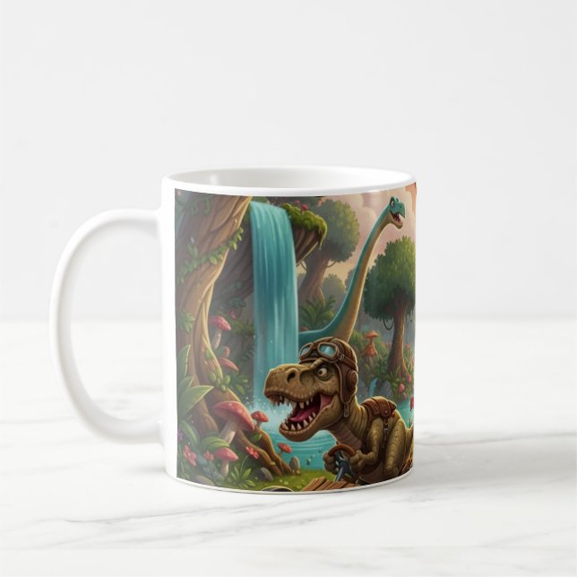 Dino Äventyr Tävling Kaffemugg (Vänster)