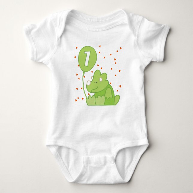 Dino Baby 1:a födelsedagen Tröja (Framsida)