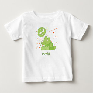 Dino Baby 2:a födelsedagen Baby T-Shirt