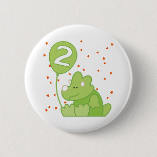 Dino Baby 2:a födelsedagen Knapp