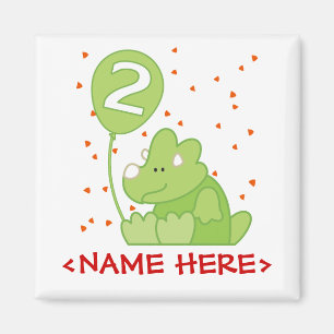 Dino Baby 2:a födelsedagen Magnet