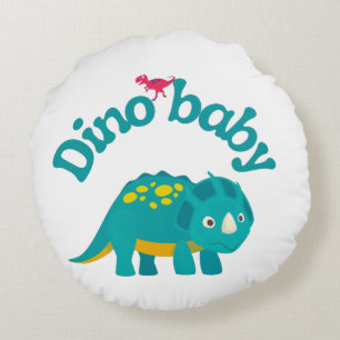 Dino baby dinosauaur-design baby bodykostdräkt rund kudde