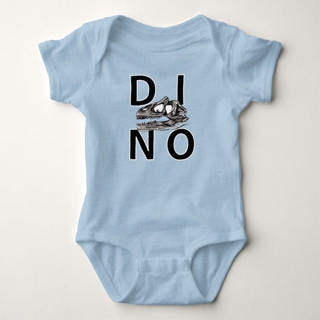 DINO - Baby Jersey Bodykostym T Shirt (Framsida)