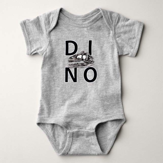 DINO - Baby Jersey Bodykostym T Shirt (Framsida)