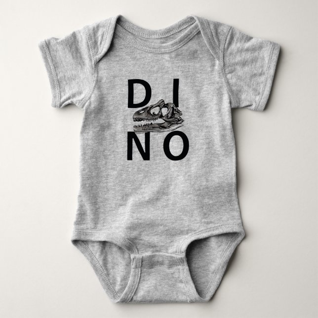 DINO - Baby Jersey Bodykostym T Shirt (Framsida)