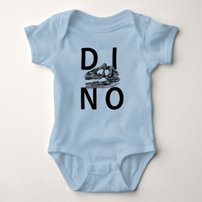 DINO - Baby Jersey Bodykostym T Shirt (Framsida)