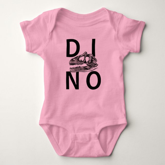 DINO - Baby Jersey Bodykostym T Shirt (Framsida)