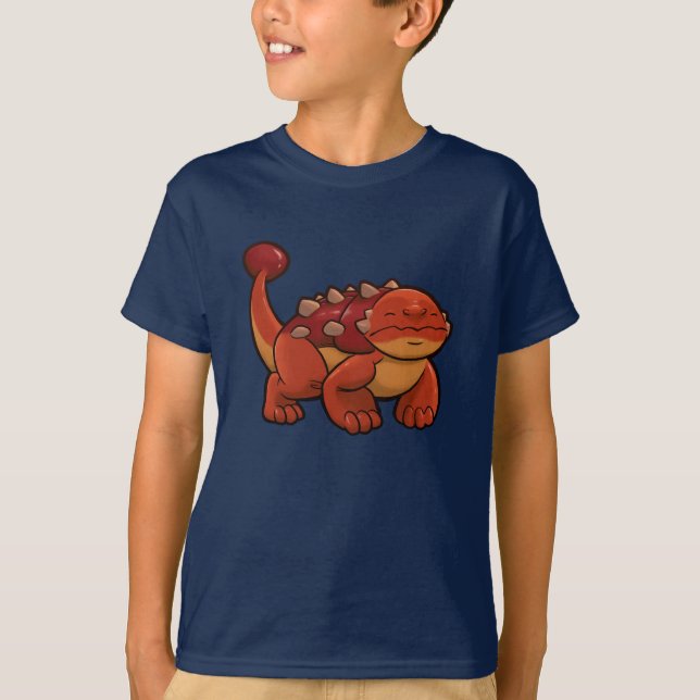 Dino BabyAnkylosaurus T Shirt (Framsida)