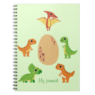 Dino - bärbar dator - Cute Dinosaur Journal Anteckningsbok