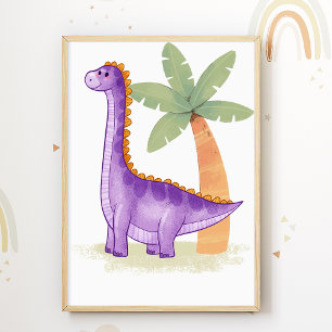 Dino barn affisch Dinosaurier barn rum tryck