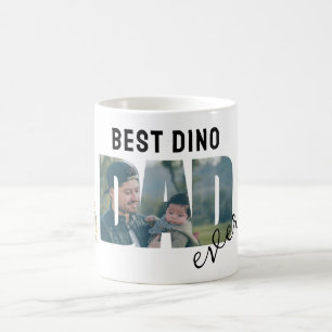 Dino Bästa Pappa Någonsin Personlig Foto Kaffemugg