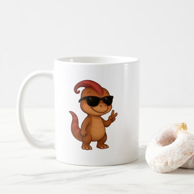 Dino‑Becher für gute Laune "Kammli „Cool“  Kaffemugg (Med munk)