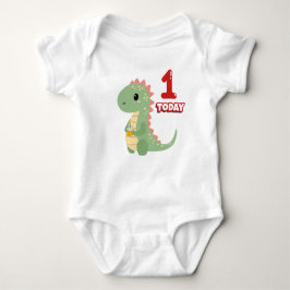 Dino Birthday 1 Today T Shirt