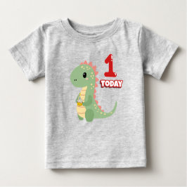 Dino Birthday 1 Today T Shirt