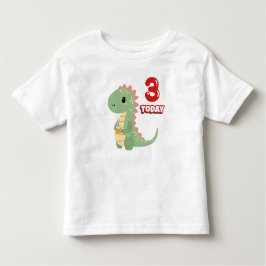 Dino Birthday 3 Today T Shirt
