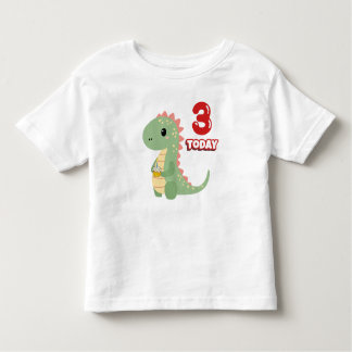 Dino Birthday 3 Today T Shirt