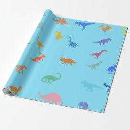 Dino Birthday Wrapping Papper - Kids Presentpapper