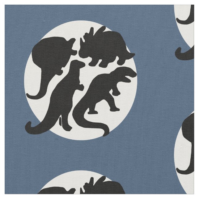 dino blått tyg (Närbild)