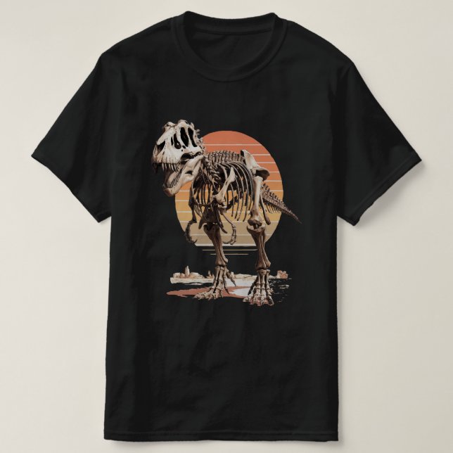 Dino Bones T Shirt (Design framsida)