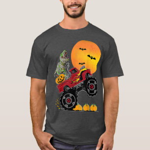 Dino Boys Halloween Monster Lastbil Dinosaur T re Shirt