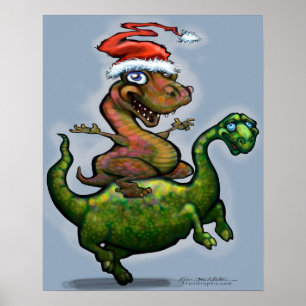 Dino Bronco Poster