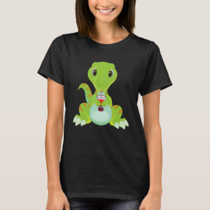 Dino Bubble Tea Lgbt Gay pride Lgbt Flagga T Shirt