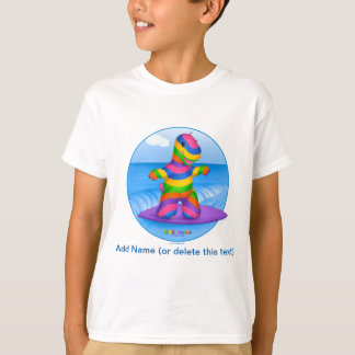 DINO-BUDDIES™ - Bo™ som surfar T-tröja (vit) T-shirt