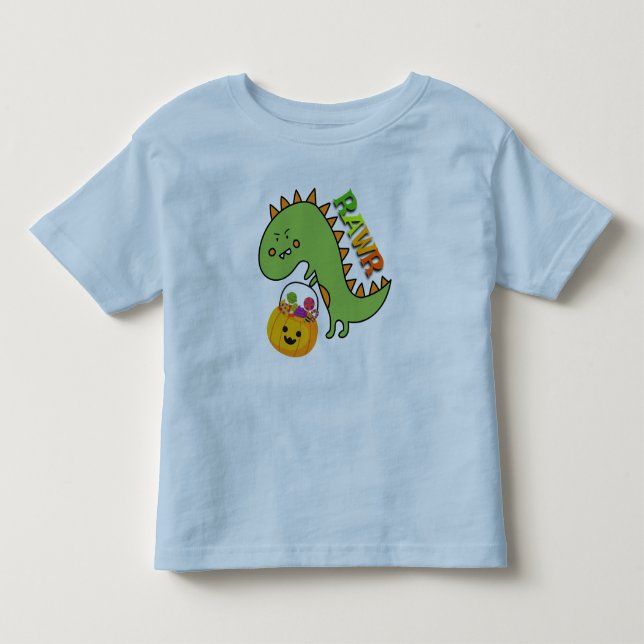Dino Bus eller godis T Shirt (Framsida)