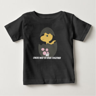 Dino Chick 2 Baby Fin Jersey T-Shirt