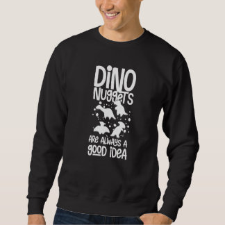 Dino Chicken Nugget Dinosaur Nugs Veggie 1 Lång Ärmad Tröja