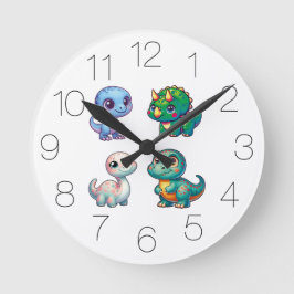Dino Clock Rund Klocka