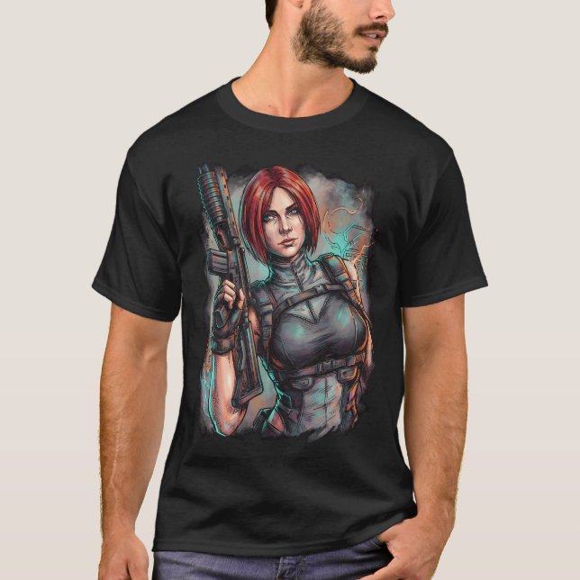 Dino Crisis Regina 1999 Survival Horror Ikon T Shirt (Framsida)
