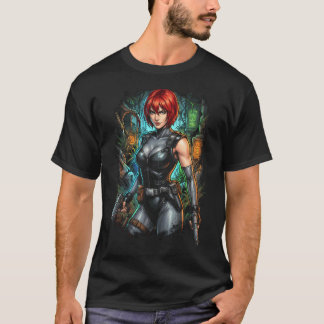 Dino Crisis Regina Survival Horror Hjältinna T Shirt