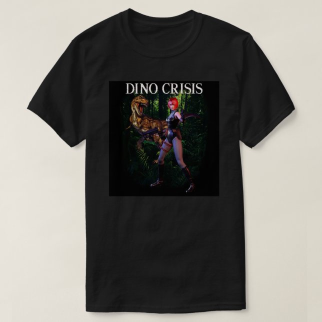 Dino Crisis Regina T-Rex Poster.png T Shirt (Design framsida)