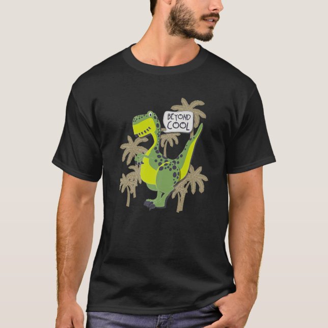 Dino Cute Dinosaur utöver Coola Rex Birthday Boy t T Shirt (Framsida)