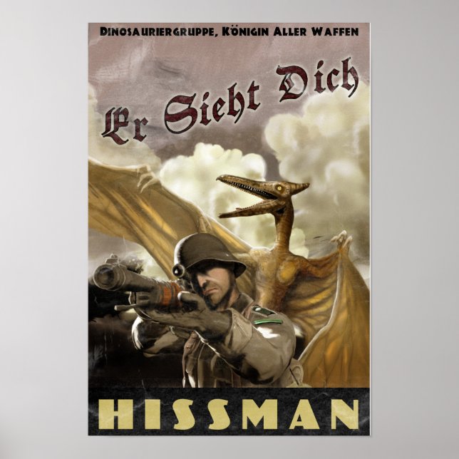 Dino D-Day: Hissman Poster (Framsidan)