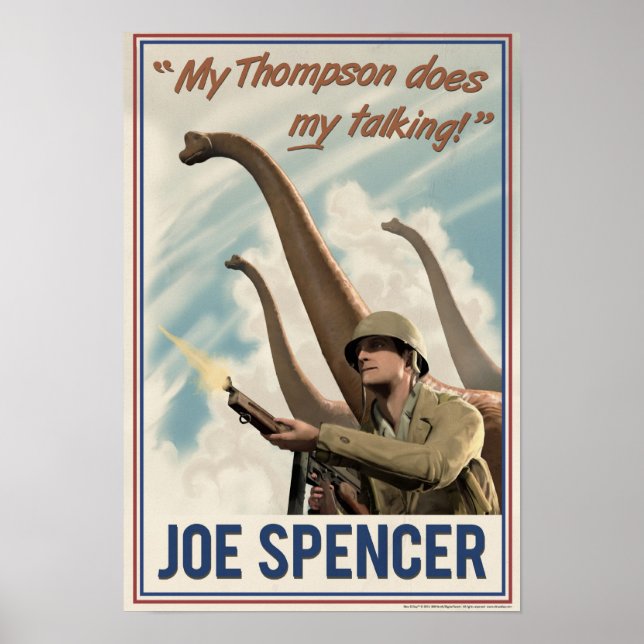 Dino D-Day: Joe Spencer Poster (Framsidan)