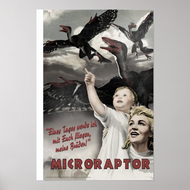 Dino D-Day: Microraptor Poster (Framsidan)