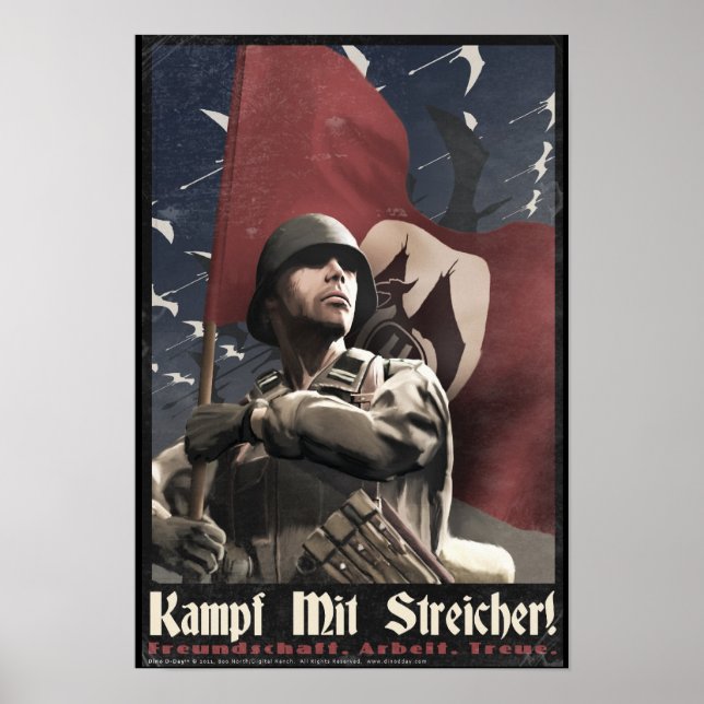 Dino D-Day: Streicher Poster (Framsidan)