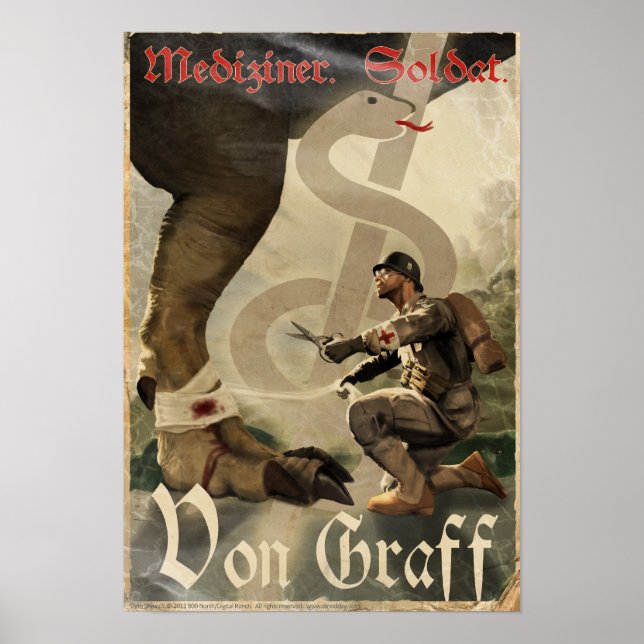 Dino D-Day: Von Graff Poster (Framsidan)